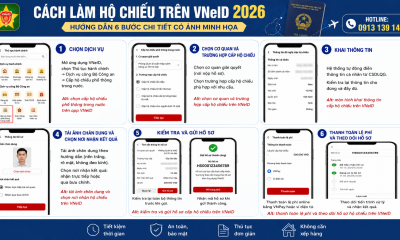 Cách làm hộ chiếu trên VNeID 2026