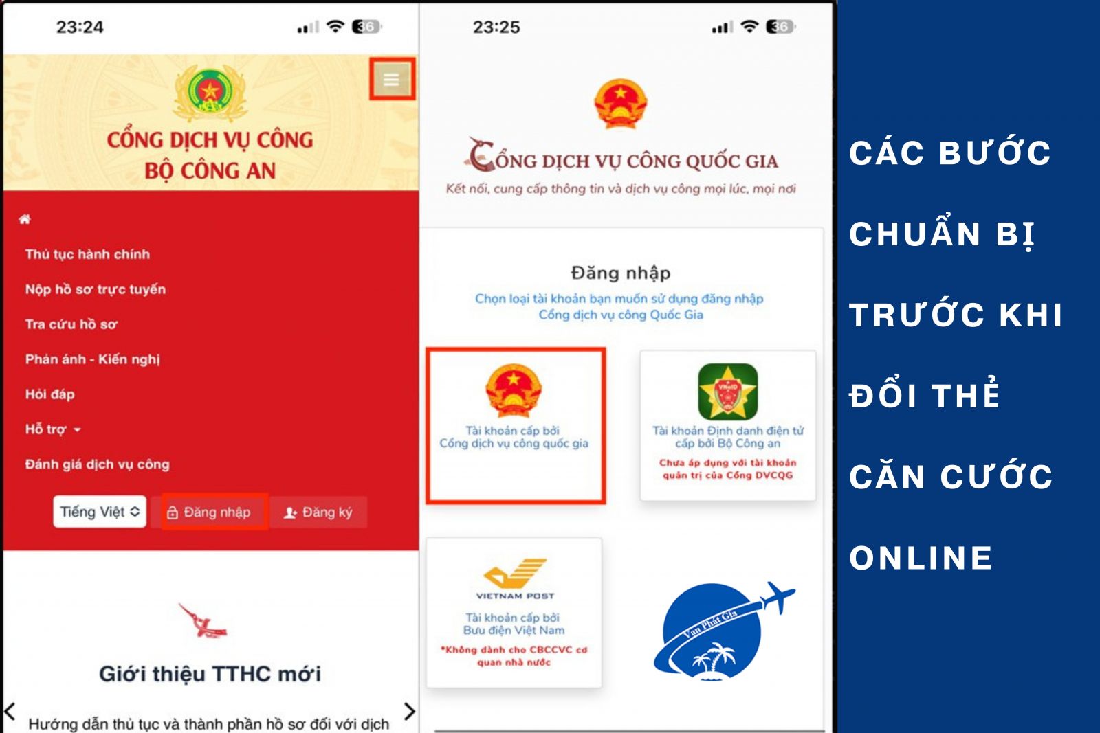 Các bước chuẩn bị trước khi đổi thẻ căn cước online