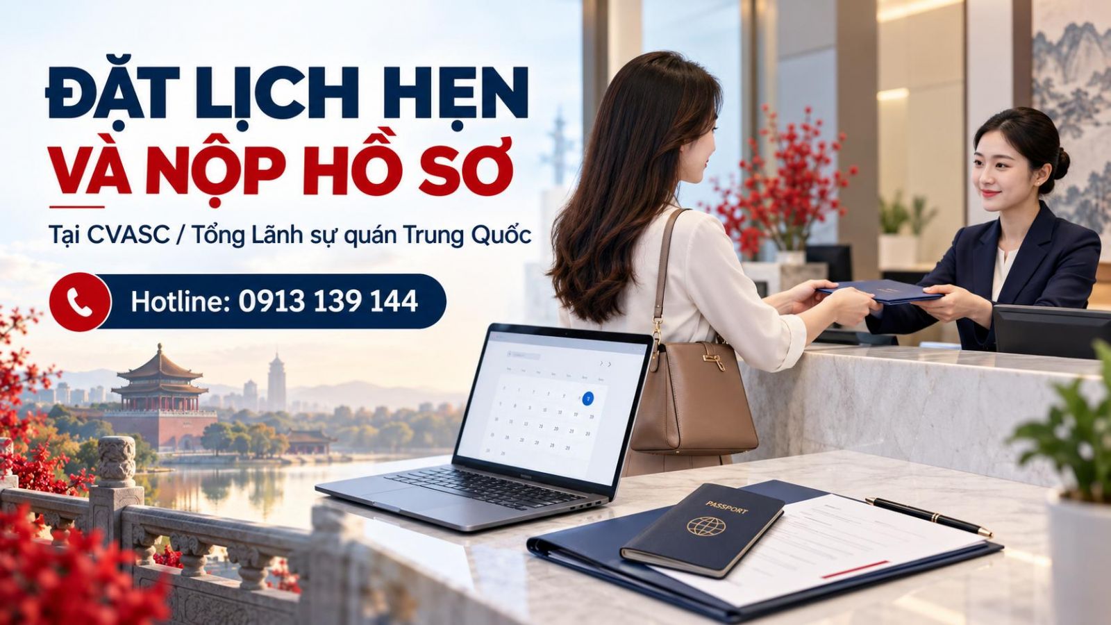 Cách Đặt Lịch Hẹn Nộp Visa Trung Quốc Và Những Gì Diễn Ra Tại Trung Tâm CVASC