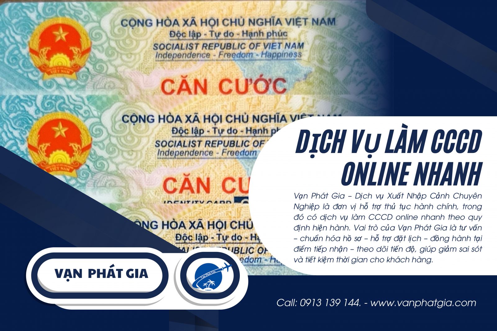 Dịch vụ làm CCCD online nhanh