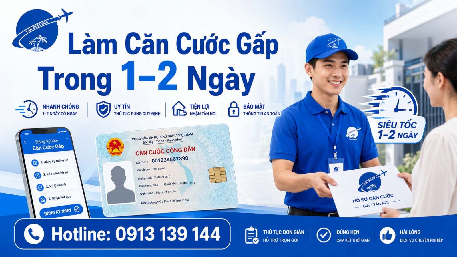 Dịch vụ làm căn cước gấp tại Vạn Phát Gia làm được gì mà bạn tự làm không làm được