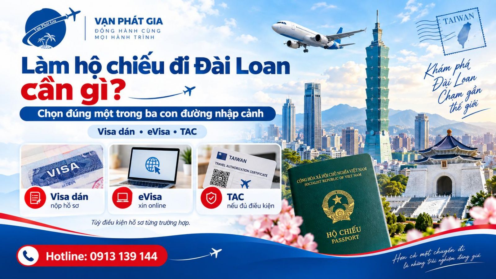 Làm hộ chiếu đi Đài Loanoan cho bạn