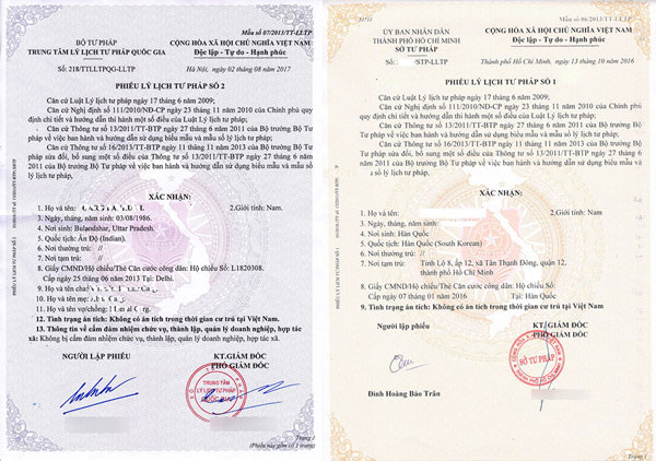 Giới Thiệu Chung về Lý Lịch Tư Pháp